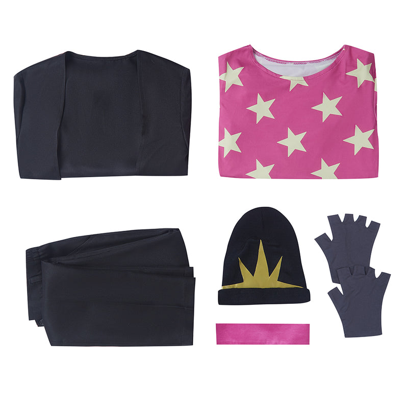 AwwwCos  Anime Helluva Boss Octavia Cosplay Costume Jacket Tops Pants Halloween Outfits with Hat Gloves