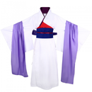 Himura Kenshin Cosplay Costume White Kimono Purple Shawl - AwwwCos