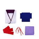 Himura Kenshin Cosplay Costume White Kimono Purple Shawl - AwwwCos