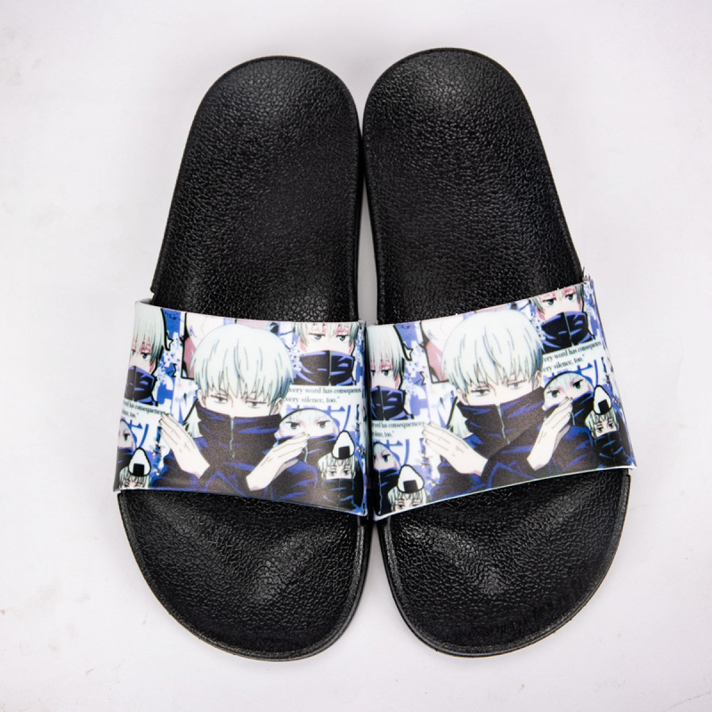 AwwwCos Anime Jujutsu Kaisen Slippers Bathroom Slippers Non Slip Shower Slide Sandal Indoor And Outdoor Slippers for women men