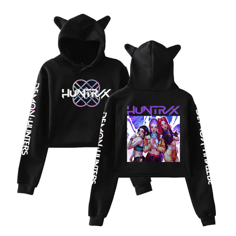 Anime K-Pop Demon Hunters Cosplay Costume Cat Ear Hooded Jacket - AwwwCos