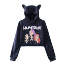 Anime K-Pop Demon Hunters Cosplay Costume Hoodie Cat Ear Hooded Sweatshirt - AwwwCos