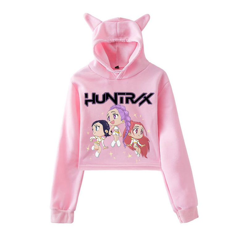 Anime K-Pop Demon Hunters Cosplay Costume Hoodie Cat Ear Hooded Sweatshirt - AwwwCos