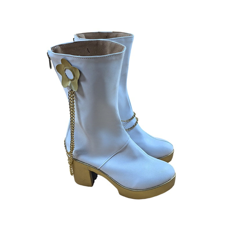Anime K-Pop: Demon Hunters Mira Cosplay Shoes Knee Length Boots - AwwwCos