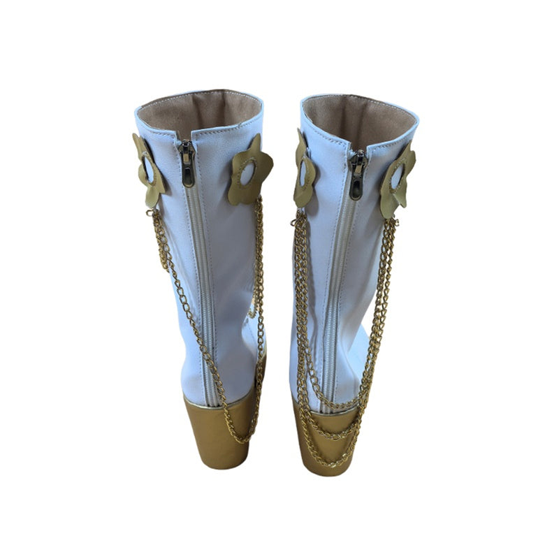 Anime K-Pop: Demon Hunters Mira Cosplay Shoes Knee Length Boots - AwwwCos