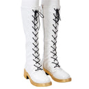 Anime K-Pop: Demon Hunters Rumi Cosplay Shoes White Boots - AwwwCos