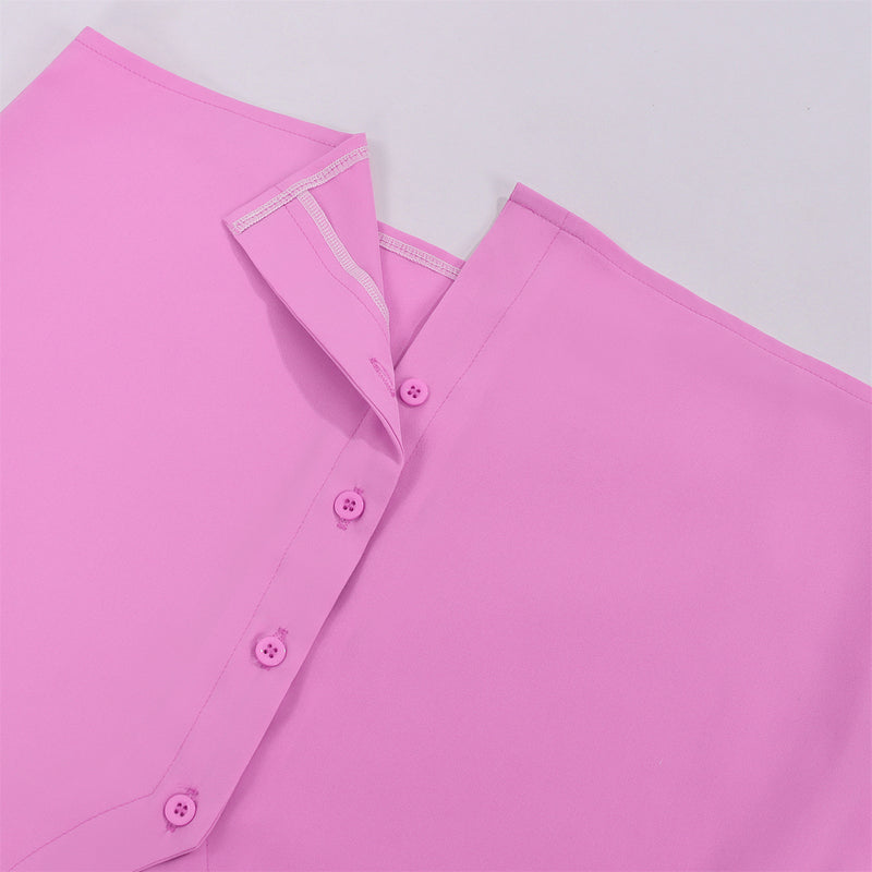 Anime K-Pop: Demon Hunters Saja Boys Abby Cosplay Costume Pink Shirt - AwwwCos