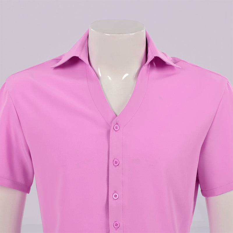 Anime K-Pop: Demon Hunters Saja Boys Abby Cosplay Costume Pink Shirt - AwwwCos