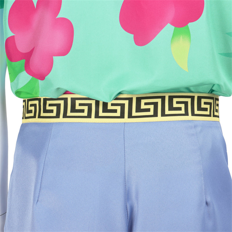 Anime K-Pop: Demon Hunters Saja Boys Cosplay Costume Green Shirt Grey Pants - AwwwCos