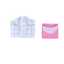 Anime K-Pop: Demon Hunters Saja Boys Jinu Cosplay Costume Plaid Top Pink Vest - AwwwCos