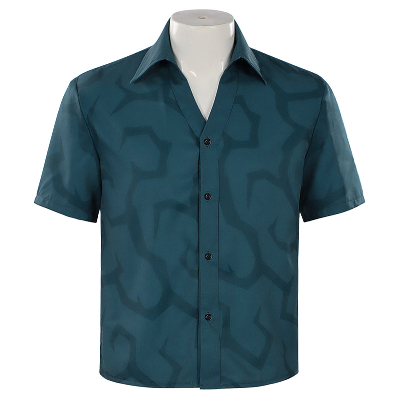 Anime K-Pop: Demon Hunters Saja Boys Jinu Cosplay Costume Short Sleeve Shirt - AwwwCos