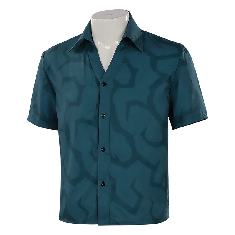 Anime K-Pop: Demon Hunters Saja Boys Jinu Cosplay Costume Short Sleeve Shirt - AwwwCos