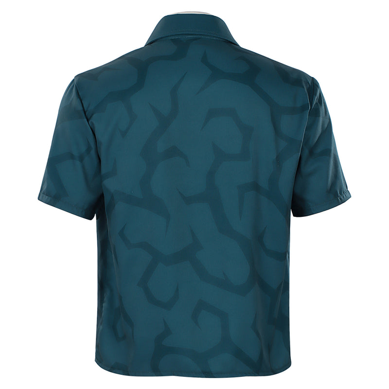 Anime K-Pop: Demon Hunters Saja Boys Jinu Cosplay Costume Short Sleeve Shirt - AwwwCos