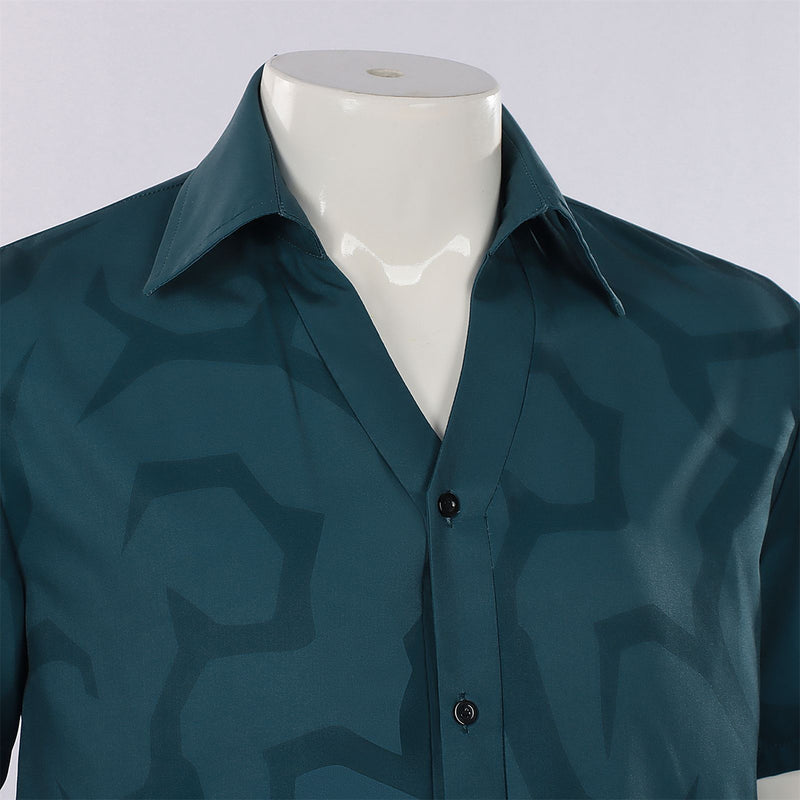 Anime K-Pop: Demon Hunters Saja Boys Jinu Cosplay Costume Short Sleeve Shirt - AwwwCos