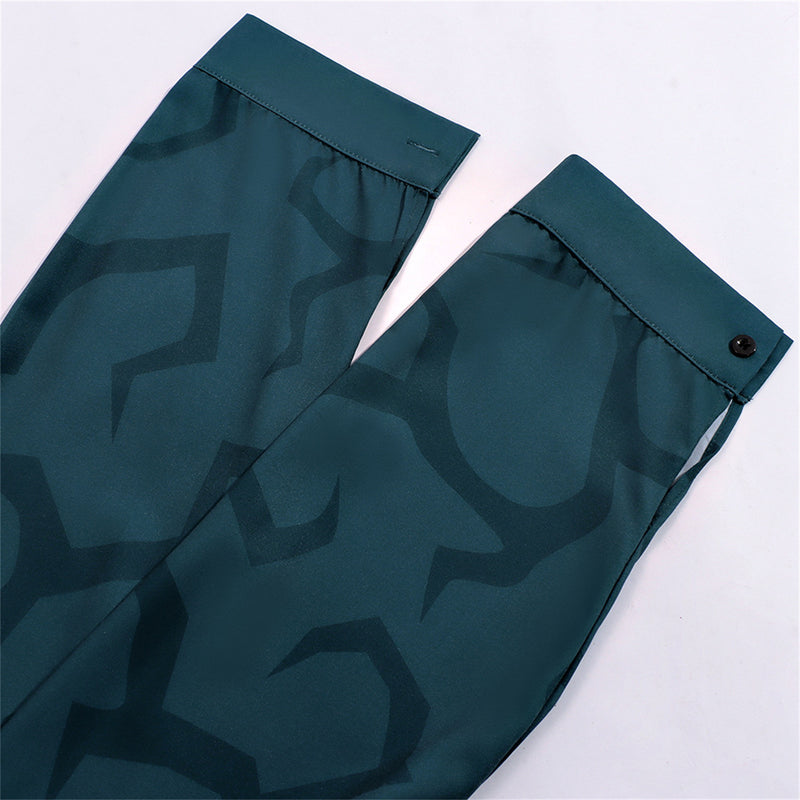 Anime K-Pop: Demon Hunters Saja Boys Jinu Cosplay Costume Dark Green Shirt - AwwwCos