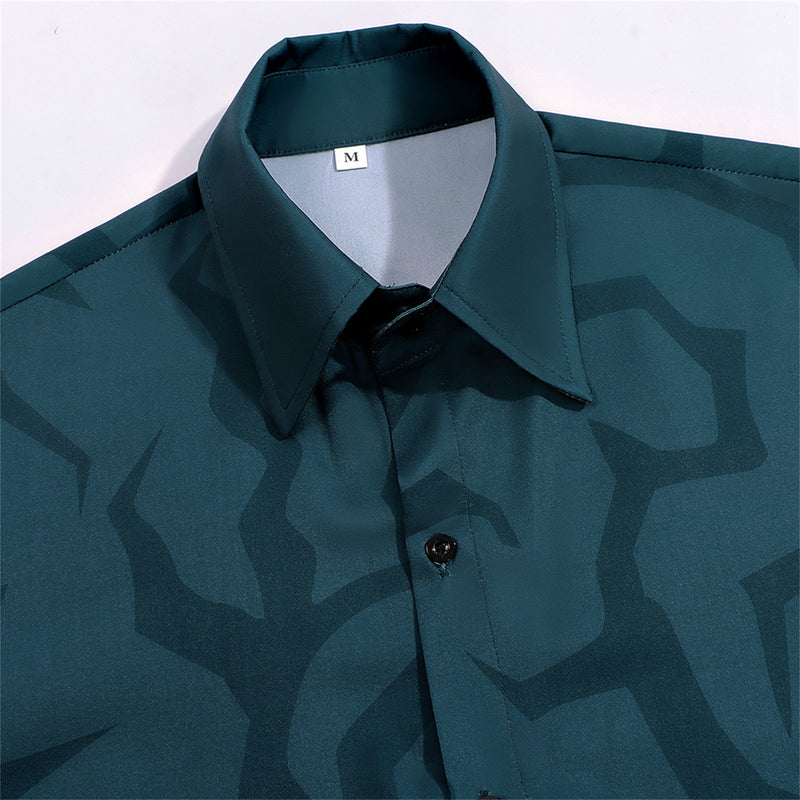 Anime K-Pop: Demon Hunters Saja Boys Jinu Cosplay Costume Dark Green Shirt - AwwwCos