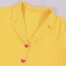 Anime K-Pop: Demon Hunters Saja Boys Romance Cosplay Costume Yellow Skirt - AwwwCos