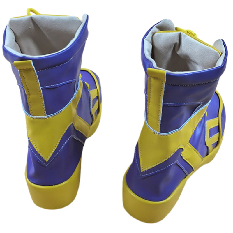 Anime K-Pop: Demon Hunters Zoe Cosplay Shoes Color Blocking Short Boots - AwwwCos