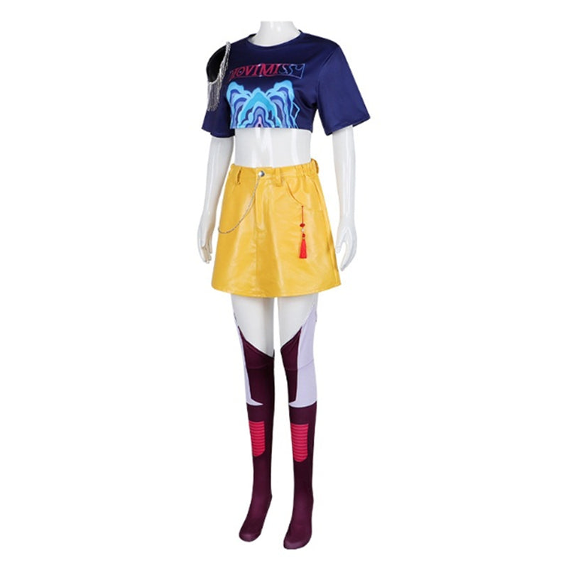 Anime K-Pop: Demon Hunters Zoey Rumi Mira Cosplay Costume Full Set - AwwwCos