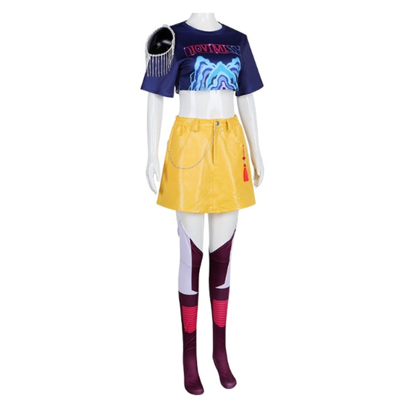 Anime K-Pop: Demon Hunters Zoey Rumi Mira Cosplay Costume Full Set - AwwwCos