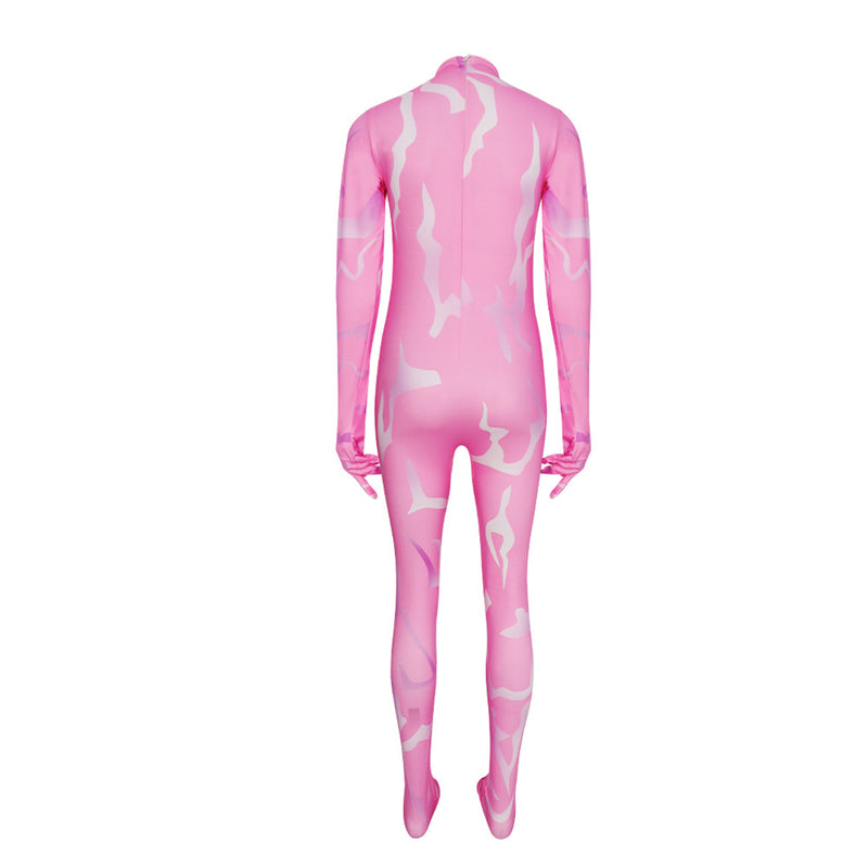 Anime K-Pop: Demon Hunters Zoey Rumi Mira Cosplay Costume Pink Jumpsuit - AwwwCos