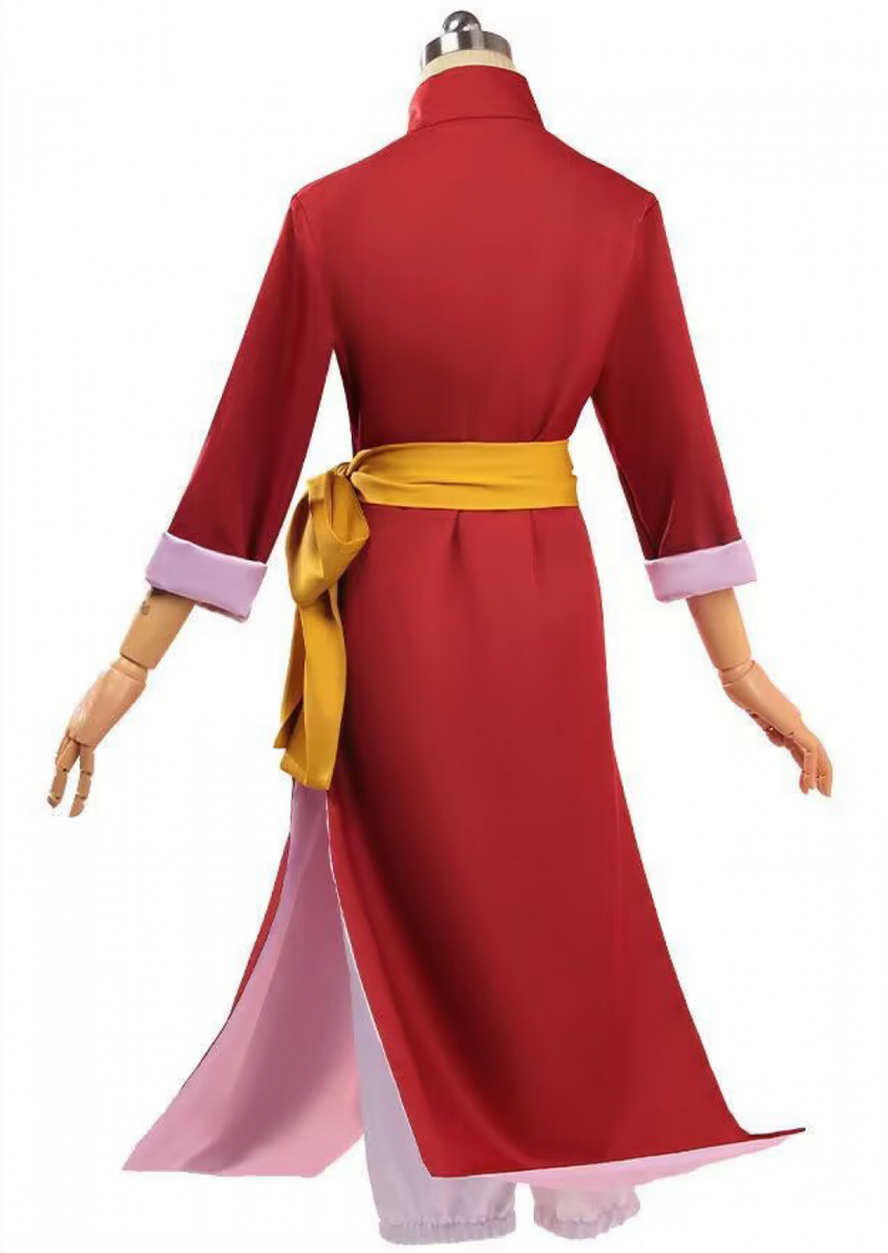 Anime Kagura Cosplay Costume Women Kimono Red Gintama Dress