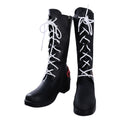 Anime Kasane Teto Cosplay Shoes Black Zipper Boots - AwwwCos