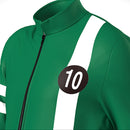 Anime Kids Adult Ben10 Ben Tennyson Cosplay Costume Green Suits - AwwwCos