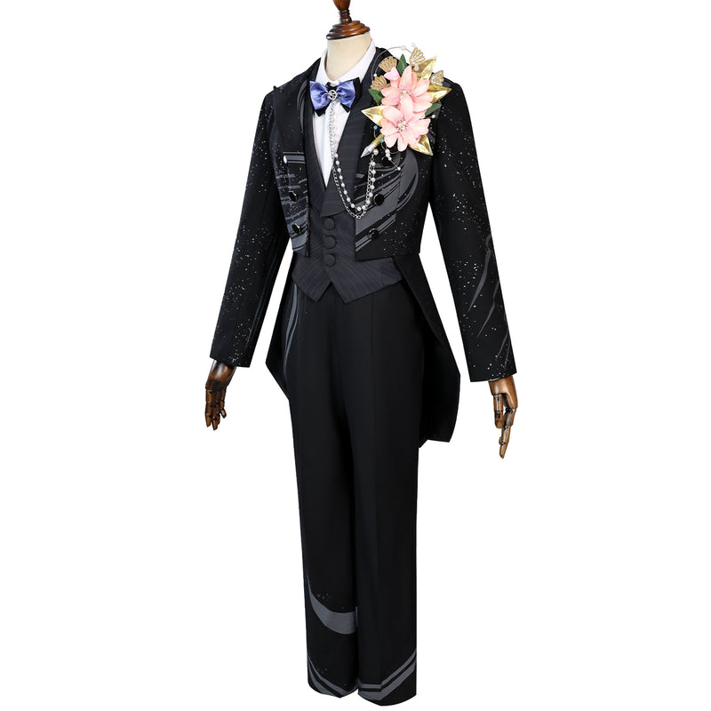 Anime Love and Deepspace Caleb Cosplay Costume Black Uniform - AwwwCos