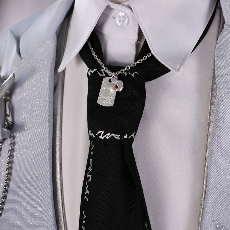 Anime Love and Deepspace Caleb Cosplay Costume Light Blue Uniform Suit - AwwwCos