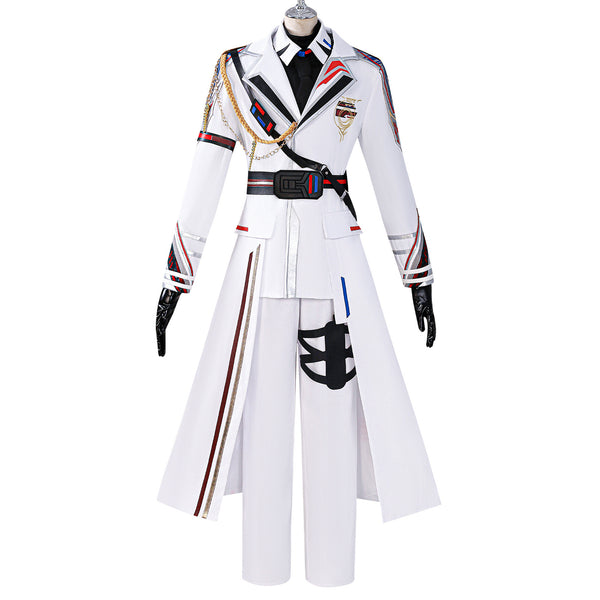 Anime Love and Deepspace Caleb Cosplay Costume White Suit