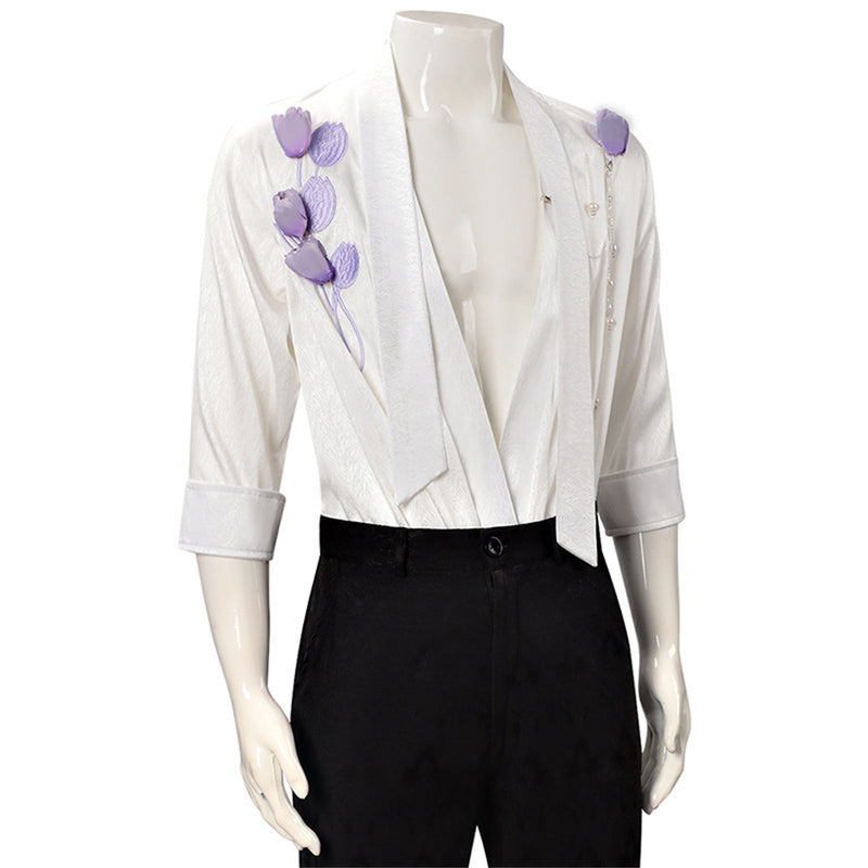 Anime Love and Deepspace Sylus Cosplay Costume White Shirt - AwwwCos