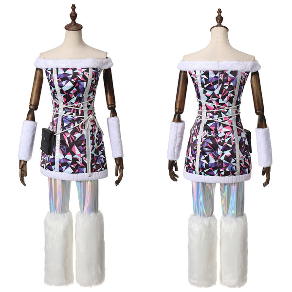Anime Monster High Abbey Bominable Cosplay Costume Mini Dress - AwwwCos
