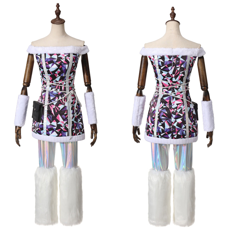 Anime Monster High Abbey Bominable Cosplay Costume Mini Dress - AwwwCos