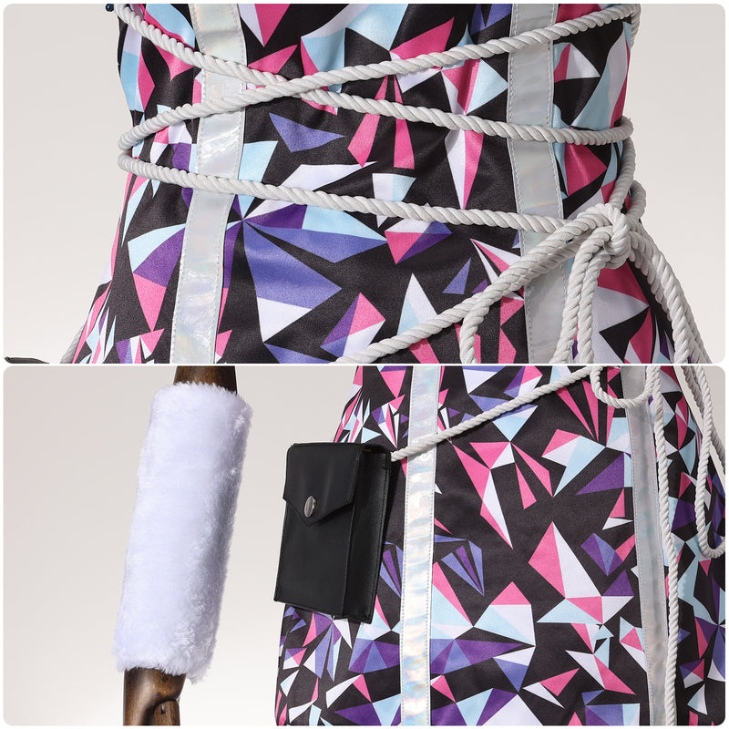 Anime Monster High Abbey Bominable Cosplay Costume Mini Dress - AwwwCos