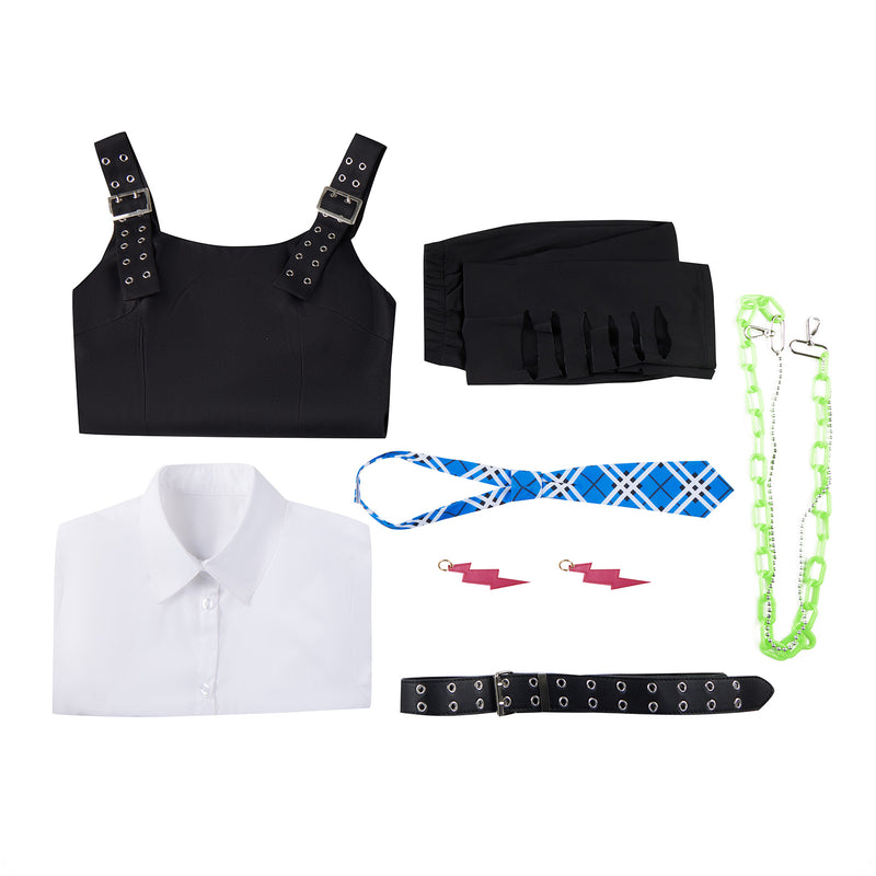 Anime Monster High Frankie Stein Women Cosplay Costume