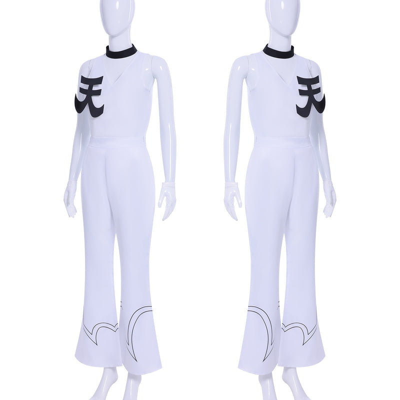 Anime Panty & Stocking with Garterbelt Brief Cosplay Costume White Suit - AwwwCos