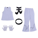 Anime Panty & Stocking with Garterbelt Brief Cosplay Costume White Suit - AwwwCos