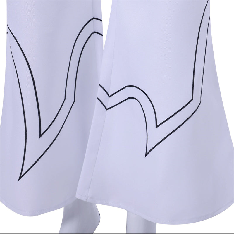 Anime Panty & Stocking with Garterbelt Brief Cosplay Costume White Suit - AwwwCos