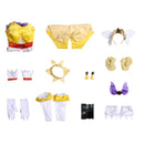 Anime Pretty Cure Amanogawa Kirara Cosplay Costume Yellow Mini Dress