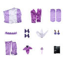 Anime Pretty Cure Cure Sword Makoto Kenzaki Cosplay Costume Purple Dress