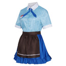 Anime Puella Magi Madoka Magica Miki Sayaka Cosplay Costume Blue Maid Uniform