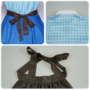 Anime Puella Magi Madoka Magica Miki Sayaka Cosplay Costume Blue Maid Uniform