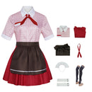 Anime Puella Magi Madoka Magica Sakura Kyouko Cosplay Costume Pink Maid Uniform