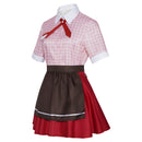 Anime Puella Magi Madoka Magica Sakura Kyouko Cosplay Costume Pink Maid Uniform