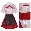 Anime Puella Magi Madoka Magica Sakura Kyouko Cosplay Costume Pink Maid Uniform