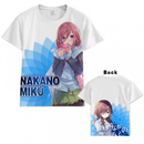 Anime Quintessential Manga Quintuplets Adult Kids Unisex T-Shirt - AwwwCos