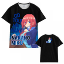 Anime Quintessential Manga Quintuplets Adult Kids Unisex T-Shirt - AwwwCos