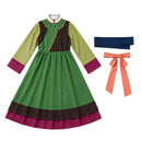 Anime The Apothecary Diaries Maomao Cosplay Costume Green Dress Sashes
