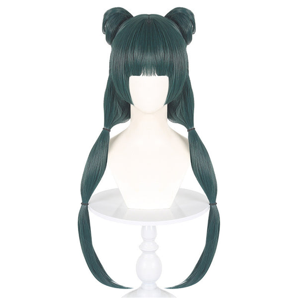 Anime The Apothecary Diaries Maomao Cosplay Green Wig Hiar Buns - AwwwCos